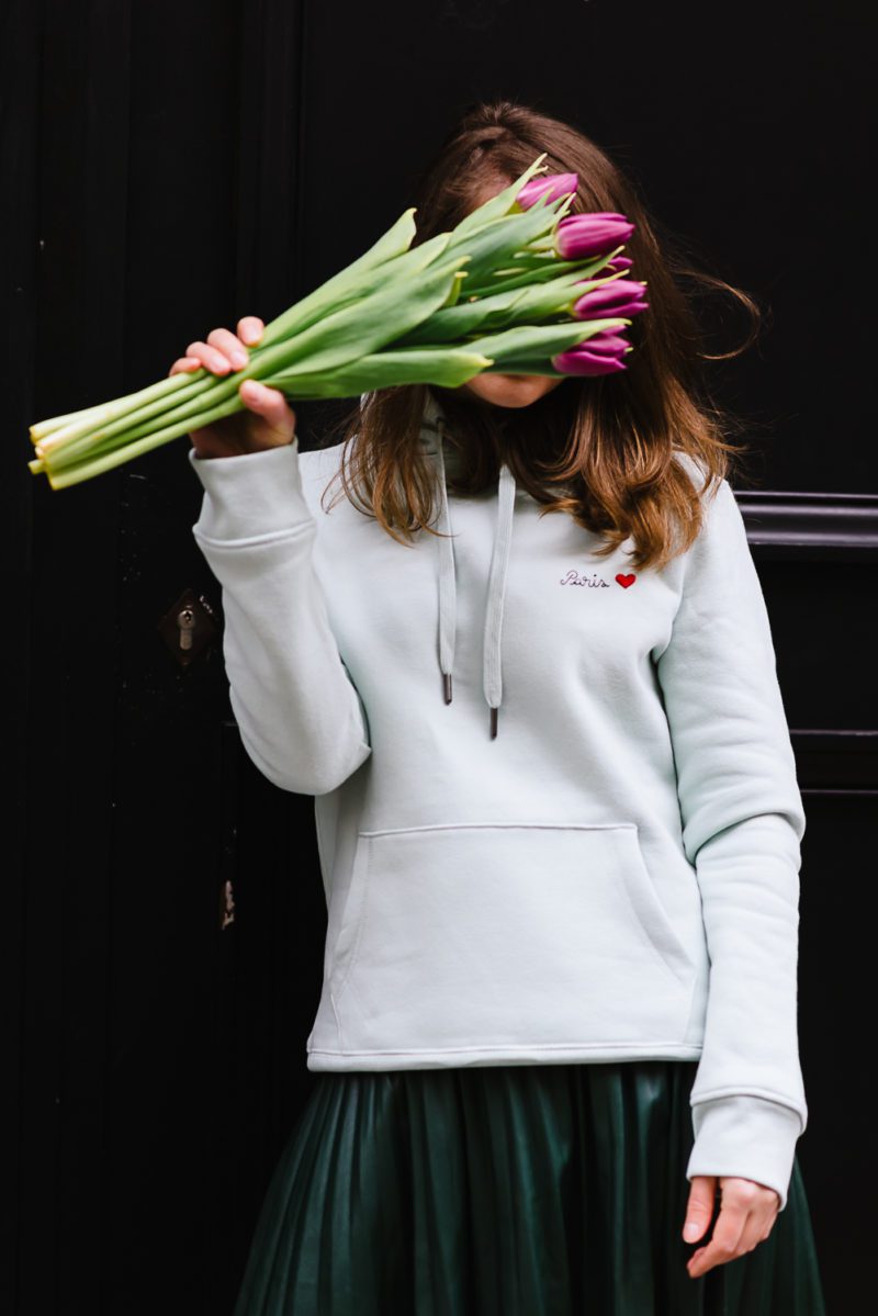 Aqua Green PARIS Hoodie