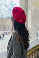 Red Pink Hearts French Style Beret