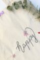 Happy Hand-embroidered Tote Bag