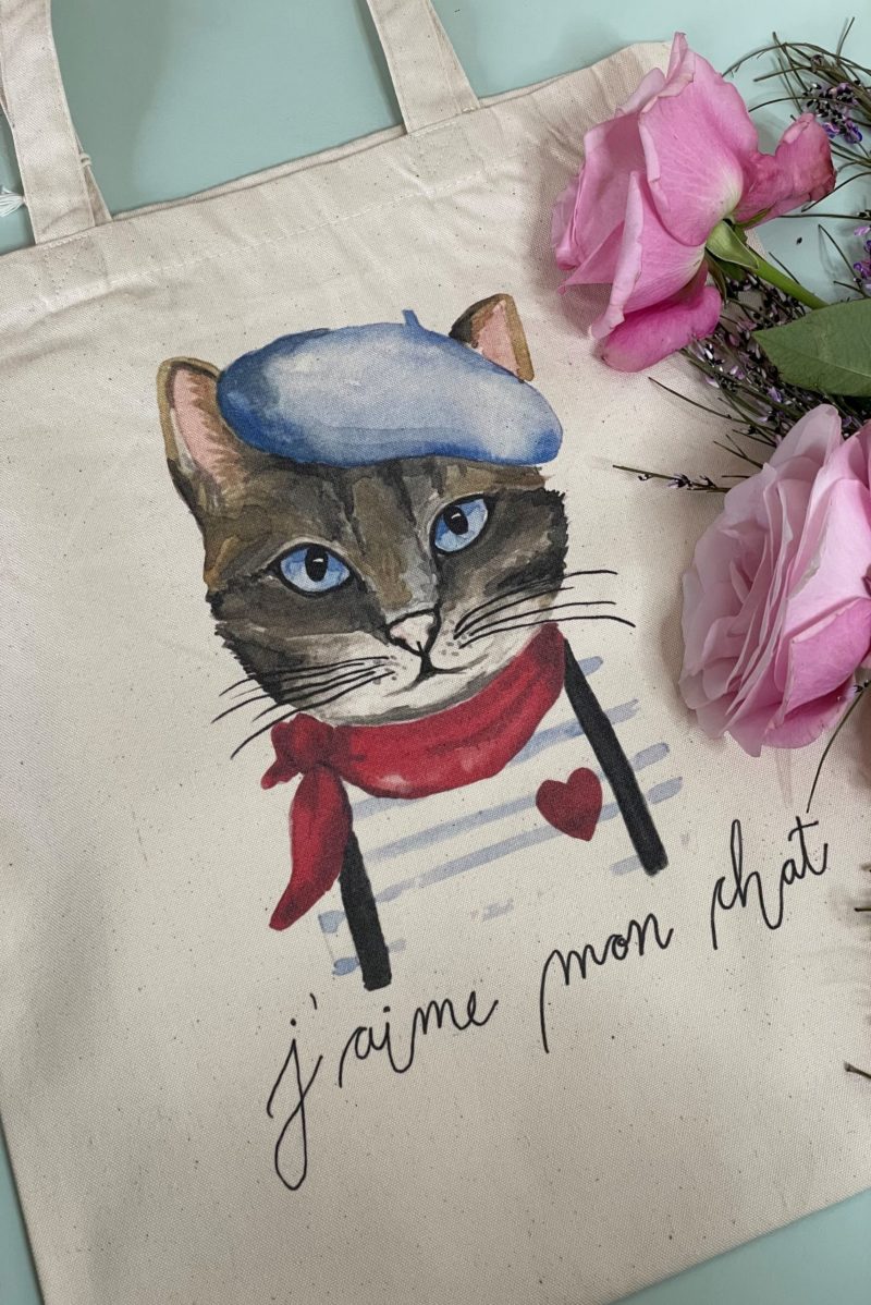 J'aime mon Chat Tote Bag