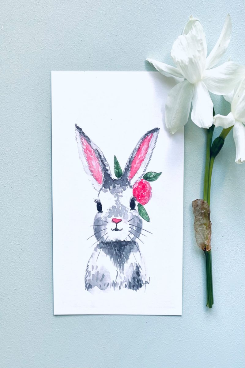 Honey Bunny Postal Card