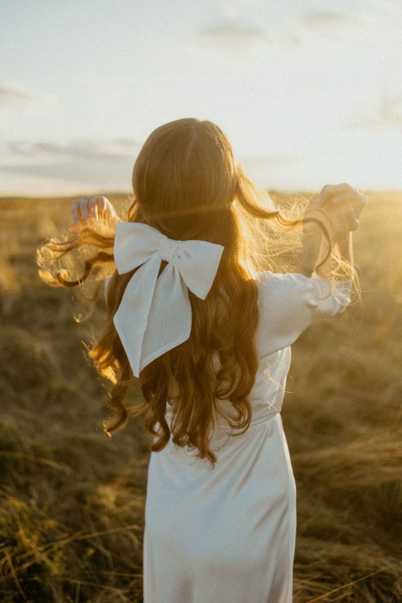 White Classy Hair Bow