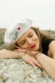 LOVE Red Heart French Style Beret