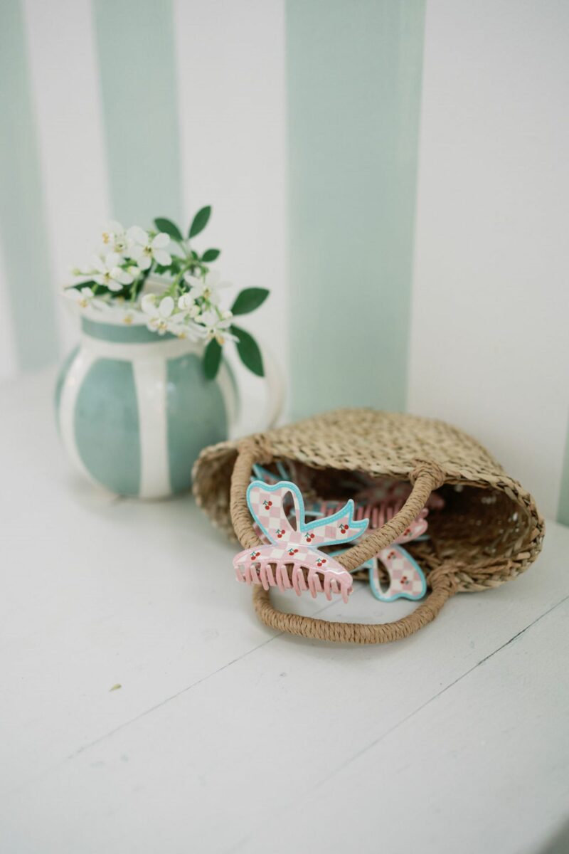 Cherry Bow Hair Clip